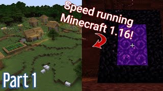 Beating the Ender Dragon in MINECRAFT!  Pt. 1 - A Great Start! (speedrun) [MCPE]
