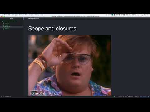 js scopes closures callbacks