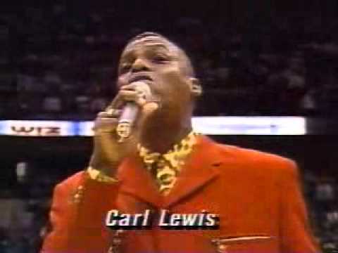 Carl Lewis National Anthem Fail