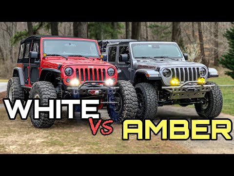 White VS Amber High Performance Offroad Lighting