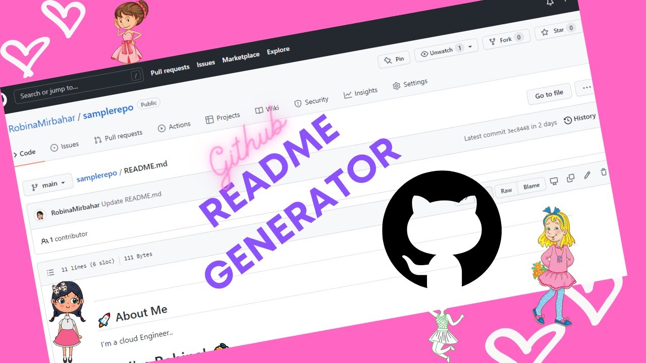 Github Profile README Generator | Github README Tutorial | Own README Template | SheCloud