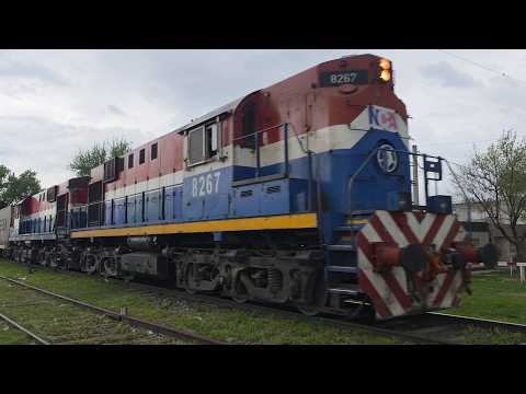 [4K] Lindo, variado y colorido tren vacio de NCA pasando por Marcos Juárez rumbo al oeste!!!!!!