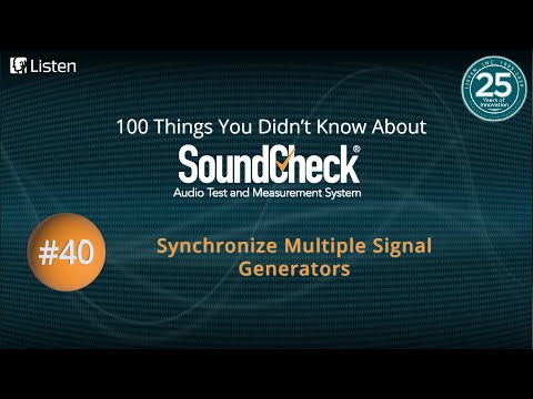 100 Things #40: Synchronize Multiple Signal Generators