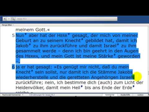 Jesaja 53  56 erfüllte Prophezeiung über den Messias Gottes Jesus und Zukunft Israels Teil 10 Li