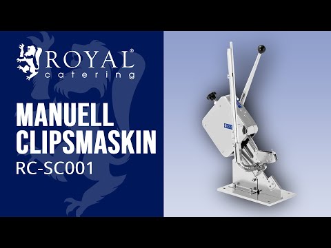 video - Manuell clipsmaskin - Högkvalitativ - Mångsidig användning - Royal Catering