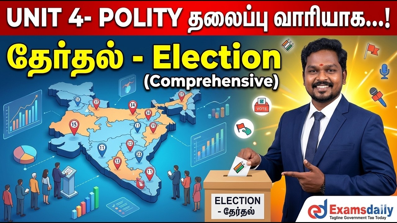 Unit 4- Polity தலைப்பு வாரியாக...! Election...! தேர்தல்...!