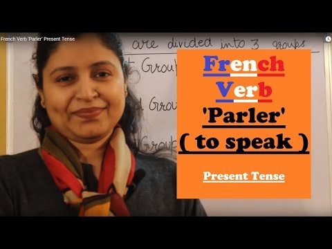 French Verb 'Parler' Present Tense