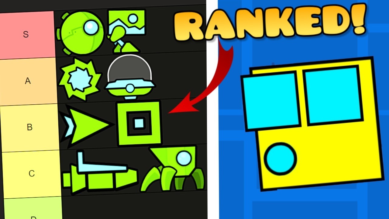 RANKING EVERY GEOMETRY DASH GAMEMODE!