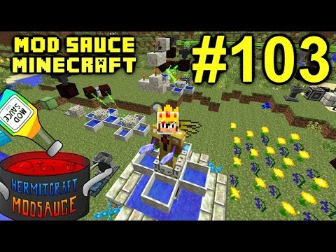 Minecraft Mods - Mod Sauce Ep. 103 - Botania & Automation !!! ( HermitCraft Modded Minecraft )