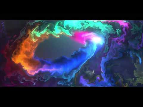 VL LOOP NEON Hypnotic Blue Orange Red Metallic Abstract  Tunnel Background Video Simple Lines