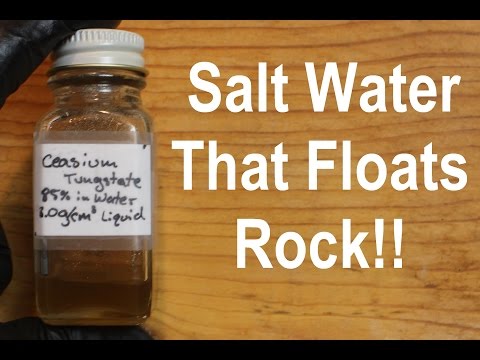 Making Caesium Tungstate; Heavy Liquid