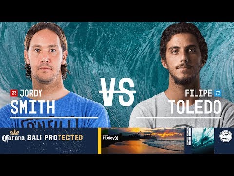 Jordy Smith vs. Filipe Toledo - Quarterfinals, Heat 3 - Corona Bali Protected 2018