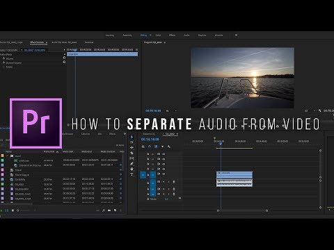 Adobe Premiere Pro CC 2018 - how to separate audio from video!