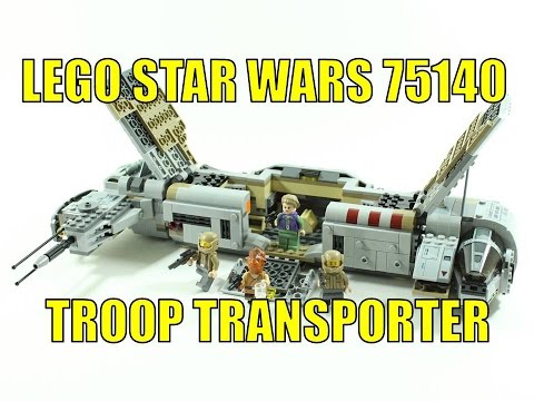 LEGO STAR WARS TFA RESISTANCE TROOP TRANSPORTER 75140 REVIEW Video