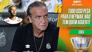 COLETIVA: CUCA DEFENDE NEYMAR E CONFIRMA QUE JOGADOR NÃO JOGA PELO SANTOS CONTRA O BAHIA | ESPN