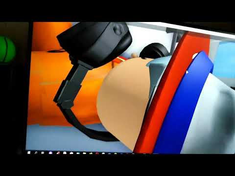 Взлетел на ракете в roblox