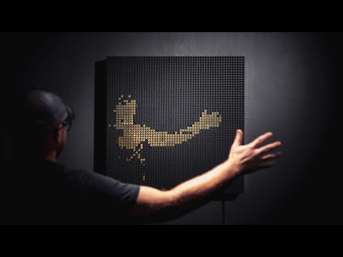 Echo - Flip-Discs Kinetic Artwork