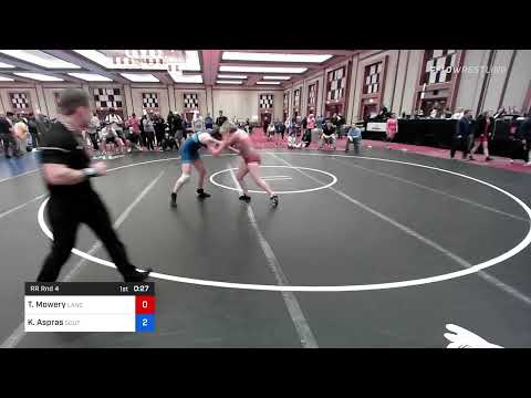 144 Lbs Rr Rnd 4 - Trinity Mowery, Lancaster Alliance Wrestling Club (LAW) Vs Kelly Aspras, South