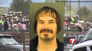 preview picture of video 'Activist arrested for videotaping horse roping at E. Oregon rodeo'
