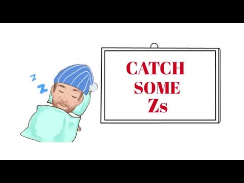 English Tutor Nick P Idioms (493) Catch Some Z's - Origin - Animated