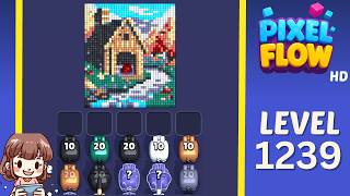 Pixel Flow Level 1239 Solution Walkthrough