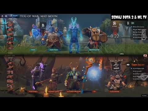 Dendi New Team (B8) vs Pupey Team (Secret) Full Highlights (TUG OF WAR: MAD MOON)