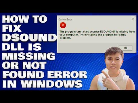 Restore Audio: DSOUND.dll Not Found Solution in Windows