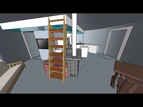 24 ft Yurt 3D Plan Walk Through