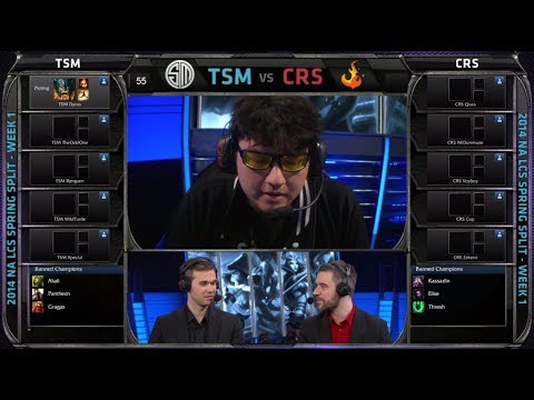 TSM vs Curse | 2014 NA LCS Spring split Season 4 W1D3 G4 | Curse vs TSM full game HD | TSM vs CRS
