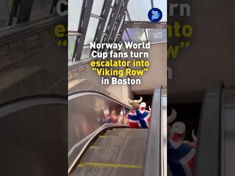 Norway World Cup fans turn elevator into 