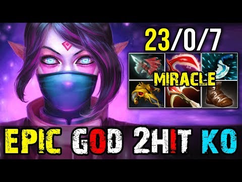Miracle [Templar Assassin] 2HIT K.O 23Kills in 23Min | Dota 2 FullGame