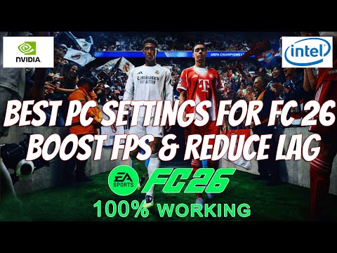 FC 26 Low End PC Settings For Ultimate Team | Best FPS & No Lag | 100% Working #fc26