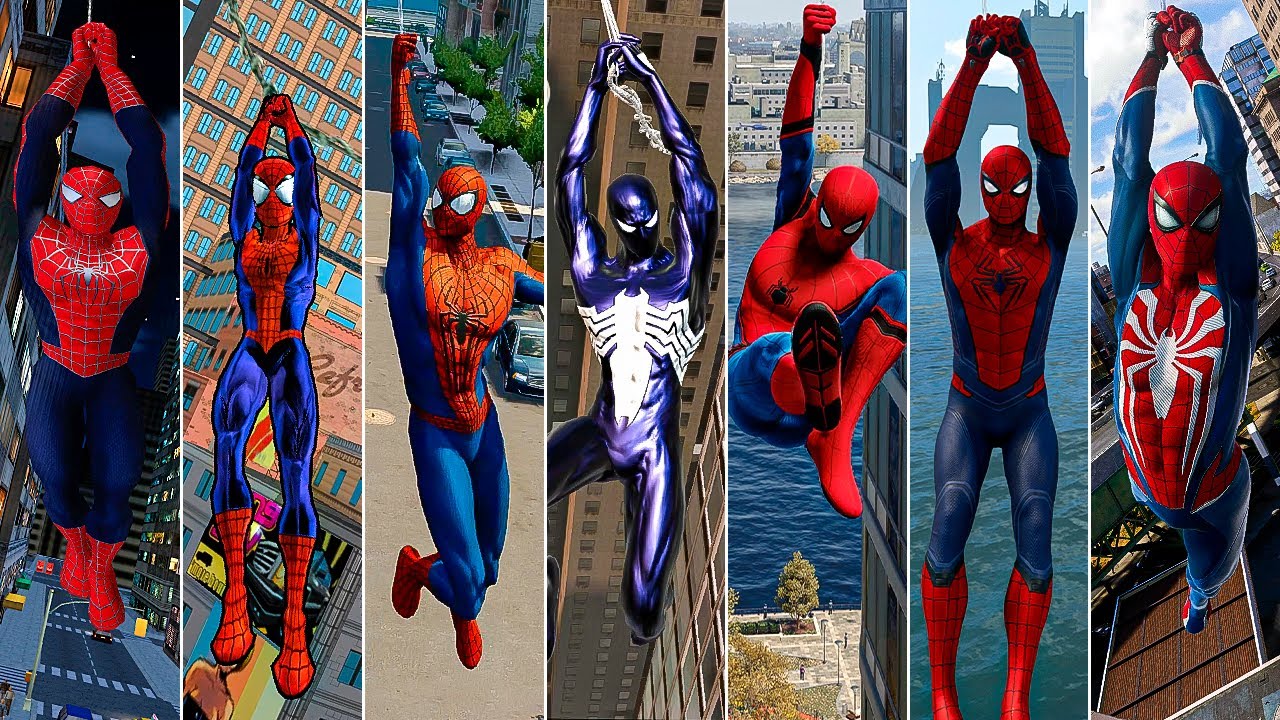 Evolution of Web Swinging in Spider-Man Games (2000 - 2024 | PS1 - PS5)