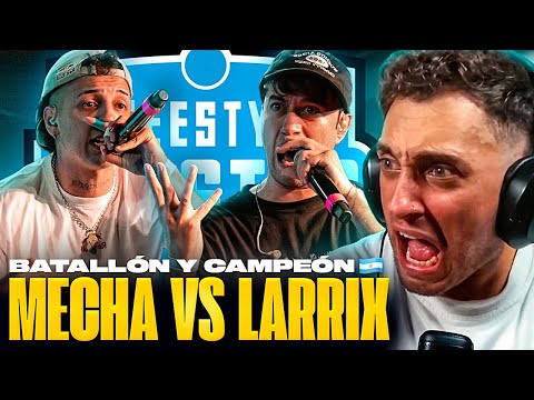 DALE CAMPEÓN  🏆BLON REACCIONA A MECHA VS LARRIX 🇦🇷 FINAL DE FMS ARGENTINA