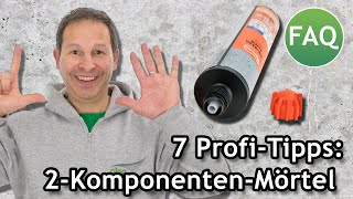 7 Profi-Tipps zur richtigen Anwendung: 2-Komponenten/ Verbundmörtel im Mauerwerk | FAQ ☀️ Pina