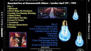 Scorpions - Blakout Live - Don&#39;t Make no Promises -London 82