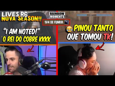 RAZAH DESTRUINDO NA RANKED! NESK PINOU TUDO E TOMOU TK 🤣🤣 1v4 FENRIR - MELHORES MOMENTOS LIVES R6