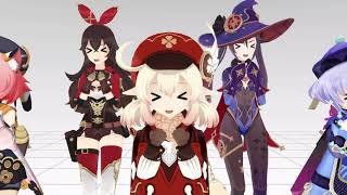 【MMD/Genshin Impact】 Is There A Limit If I Turn Off Physics - Caramelldansen