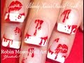 Bloody Red Kisses Nail Art Design | Kiss of Death ...