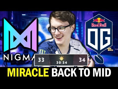 Miracle back to MID & Unstoppable MC — NIGMA vs OG.SEED Dota2