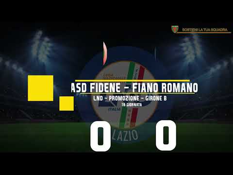 PROMOZIONE 2021-22 - GIRONE B - 18° GIORNATA - ASD FIDENE - FIANO ROMANO 0-0