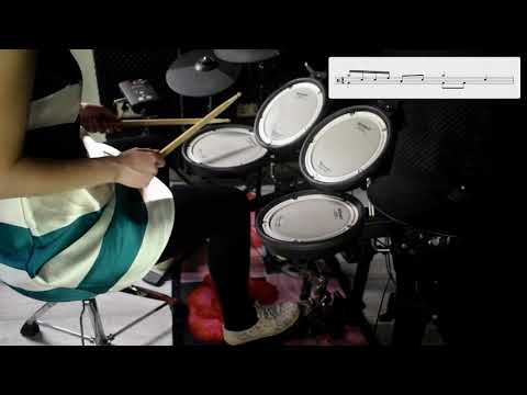 Fill-In Friday Folge 93 🥁 4/4 Schlagzeug Fill mit Viertelnoten, 16teln und Achtelnoten [E-Drums]