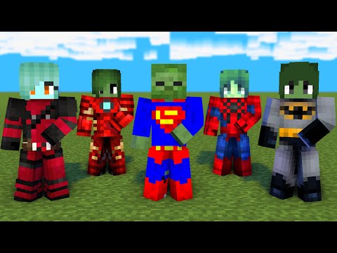 MONSTER SCHOOL : SIMPLE DIMPLE SUPER HERO ZOMBIE FAMILY - MINECRAFT ANIMATION