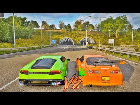 É RAGE MSM 😡 Racha De Rua - Lamborghini Huracan VS Toyota Supra - Forza Horizon 4