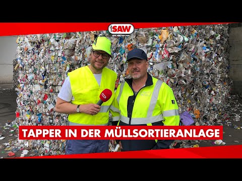 Holger Tapper in der Müllsortierungsanlage - Was passiert mit dem Müll aus der gelben Tonne?