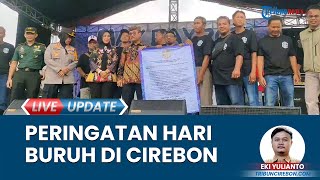 May Day, Buruh Cirebon Gelar Panggung Hiburan saat Peringatan Hari Buruh Internasional