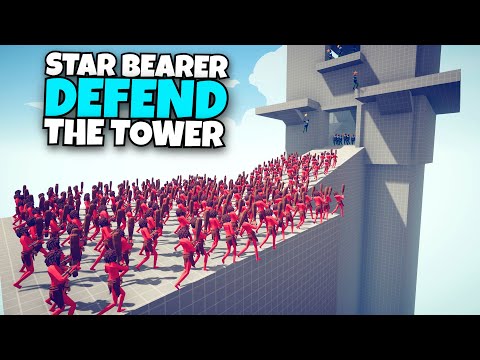 STAR BEARER DEFENDS THE TOWER VS EVERY UNITS - Totally Accurate Battle Simulator Modded