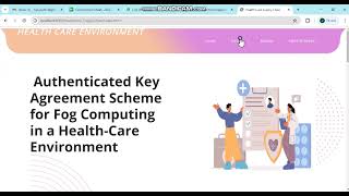 Authenticated Key Agreement Scheme for Fog Computing in a Health Care Environment