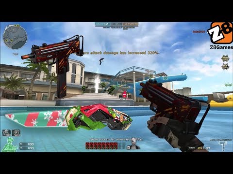 Crossfire NA 2.0 : MAC 10 Painting - Laser Dagger-Xmas - Hero Mode X - Zombie V4