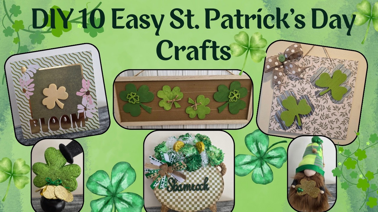 10 Beautiful Dollar Tree St. Patrick's Day Crafts